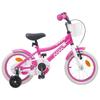 vidaXL Children's Bike 12 Inch for Children Aged 2 To 4 Years Pink