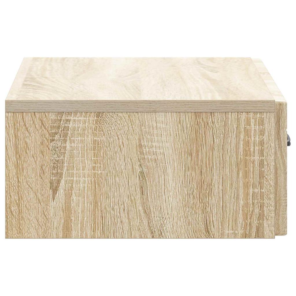 Wall Mounted Side Table Sonoma Oak 59 X 34.5 X 17 Cm