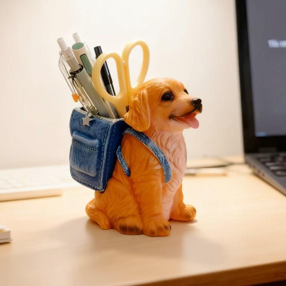 Creative Small Dog Pen Holder Multi Functional Makeup Brush Holder  Gifts