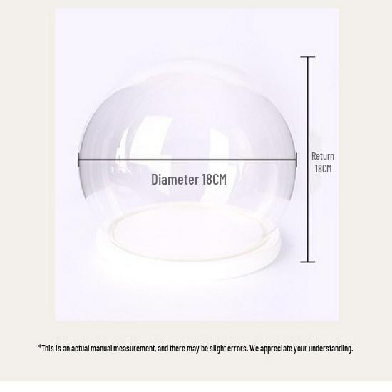 Spherical Glass Display Box & Dust Cover for Hand Models