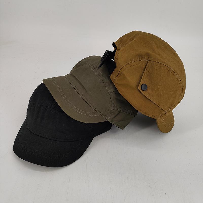 Simple Men's Short Brim Peaked Cap Summer Thin Outdoor Hat Women Sports Running Solid Color Baseball Cap