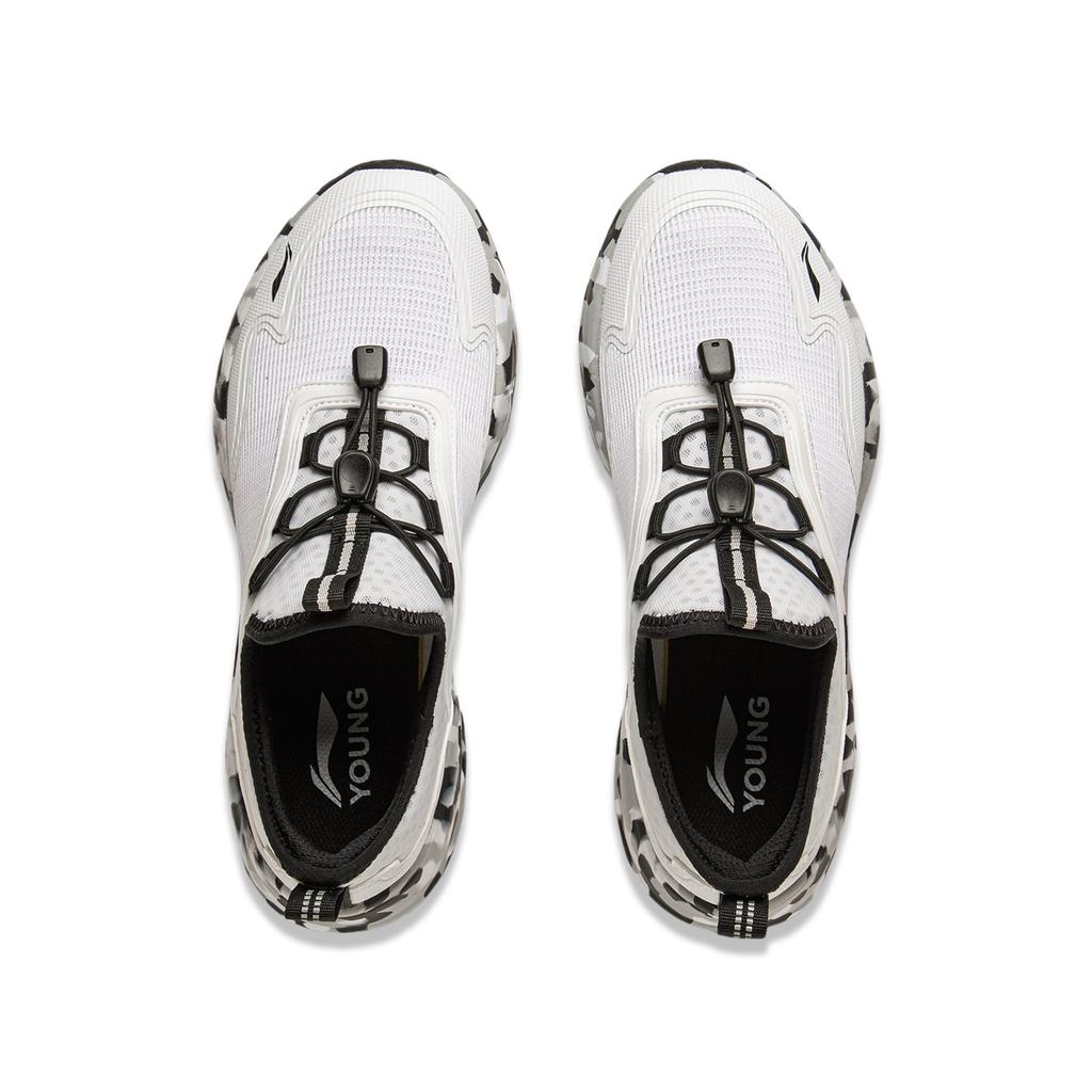 Li Ning Kids Outdoor Versatile Low-Top Casual Shoes Kids sneaker Standard-White YKCV088-5