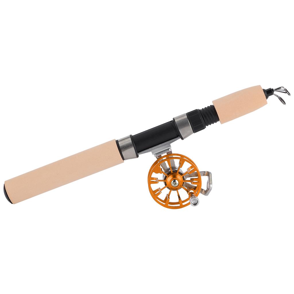 26in Telescopic Fishing Rod with Reel Set Portable Outdoor Winter Ice Fishing Tackle