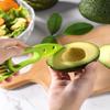 3 In 1 Avocado-Schneider Shea-Entkerner Butterfrucht-Schäler Schneider Fruchtfleisch-Separator Kunststoffmesser Küchengemüsewerkzeuge