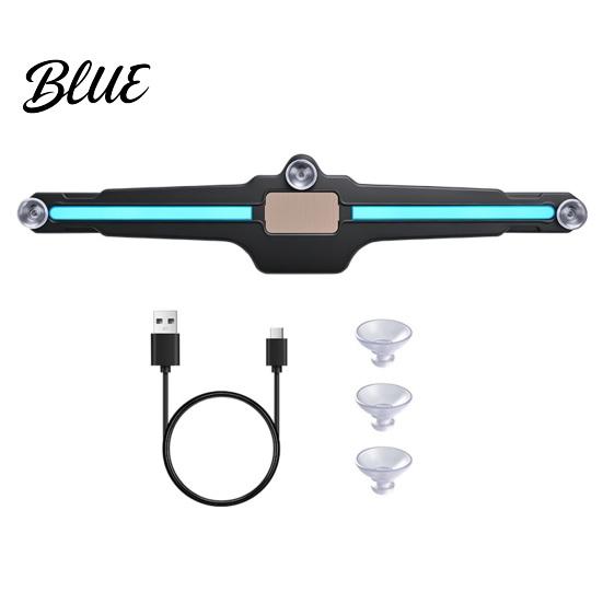 Suction Cup Warning Signal Light Solar Car Window Light LED Blue Safety Lamp for Rear Windshield Eye Catching Beam Universal SUVs Sedans And Trucks