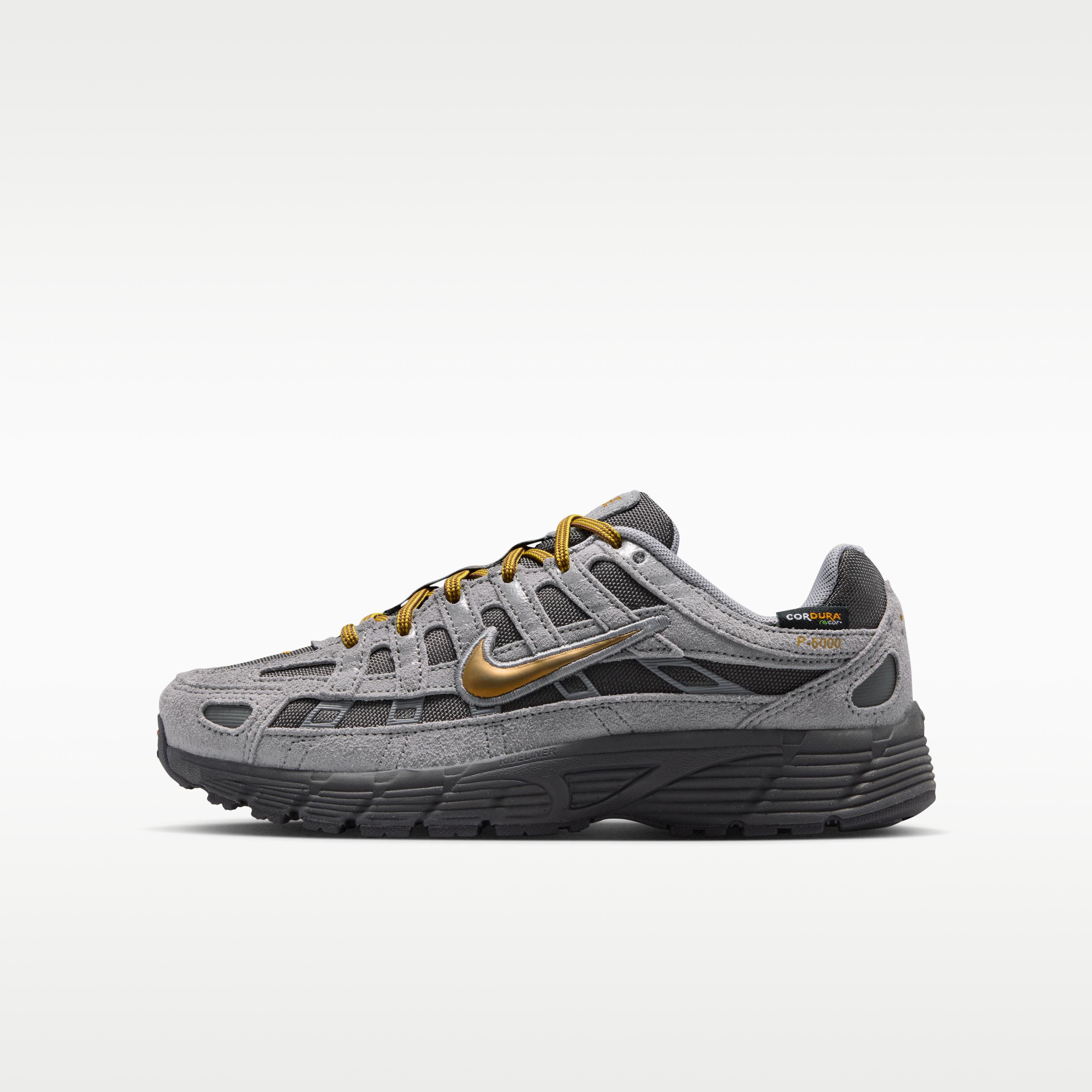 Nike P-6000 Premium Medium Ash Grey Golden Hops (GS) 36