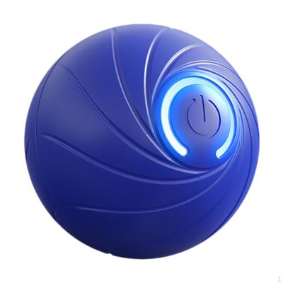 Automatic Light Up Ball Toy for Puppy, Low Noise, Chewable, Interactive, Indoor Exercise Ball.
