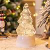 Exquisite LED Christmas Tree Ornament Luminous Tabletop Tree Shaped Decor 2024 New Year Gift for Party Decorations