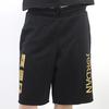 Jordan Fleece-Gold Print Cotton Sports Shorts Men Bottoms Black AV0693-010