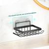 Iron Soap Rack, Punch-Free Soap Box, Bathroom Storage Organizer With Shaver Holder & Shower Hook For Space Saving