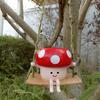 Swing Mushroom Hanging Planter Cartoon Mushroom Flower Pot Resin Succulents Planter