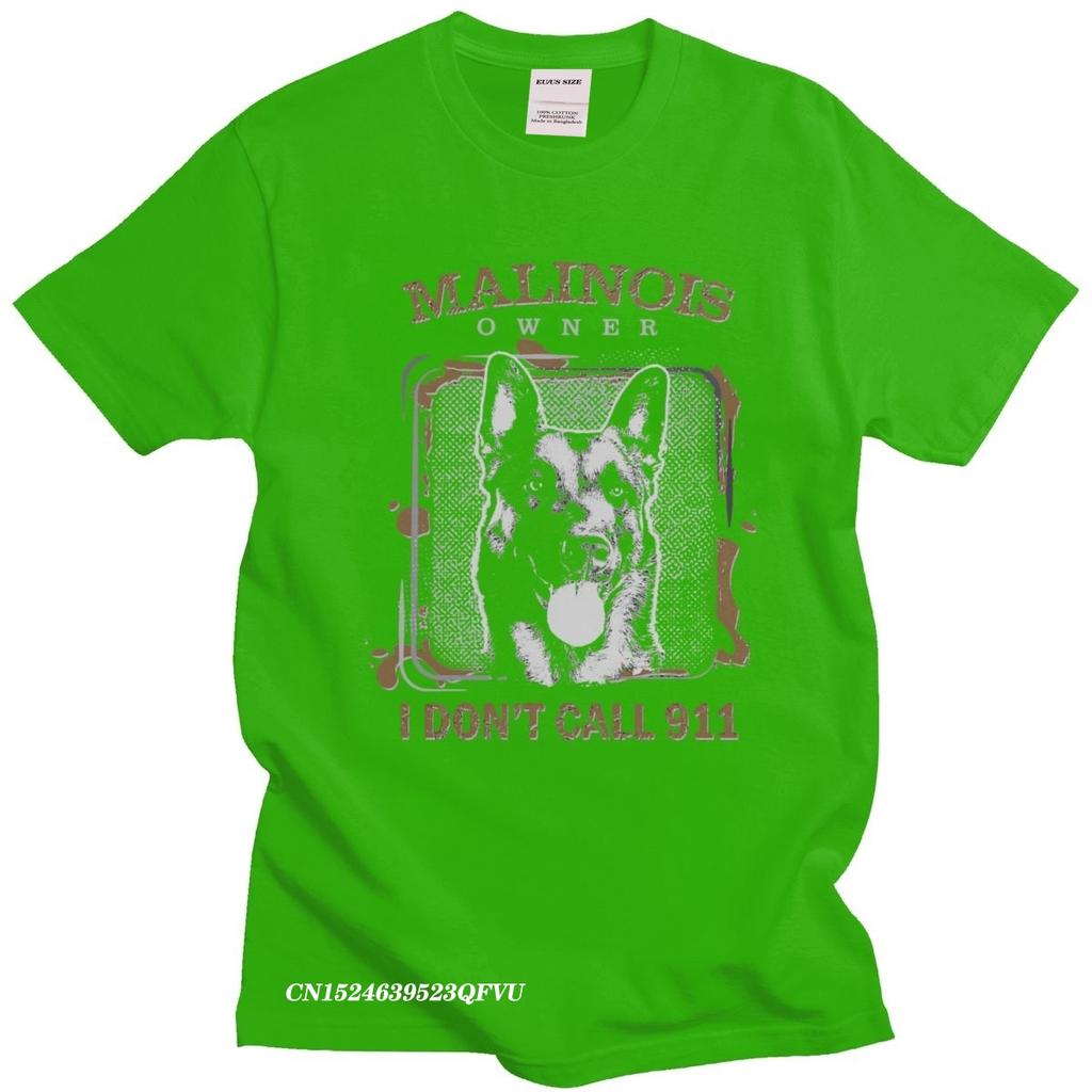 Vintage Belgian Shepherd Malinois Men PreShrunk Cotton Mechelaar TShirt Sleeved Dog Lover Harajuku Shirt Clothing Camisas