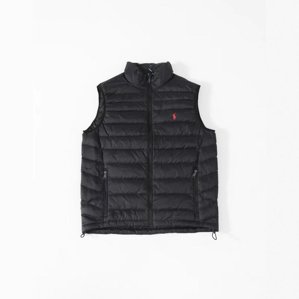 Ralph Unisex Stand Collar Vest with Classic Small Horse Embroidery - Timeless Old Money Style for 2025 Winter