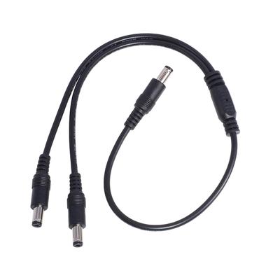 Złącze 1 Męskie na 2 Męskie 5.5mm*2.1mm Wtyk Męski na Męski Kabel Rozdzielający Zasilanie DC Adapter Zasilający do CCTV Taśmy LED