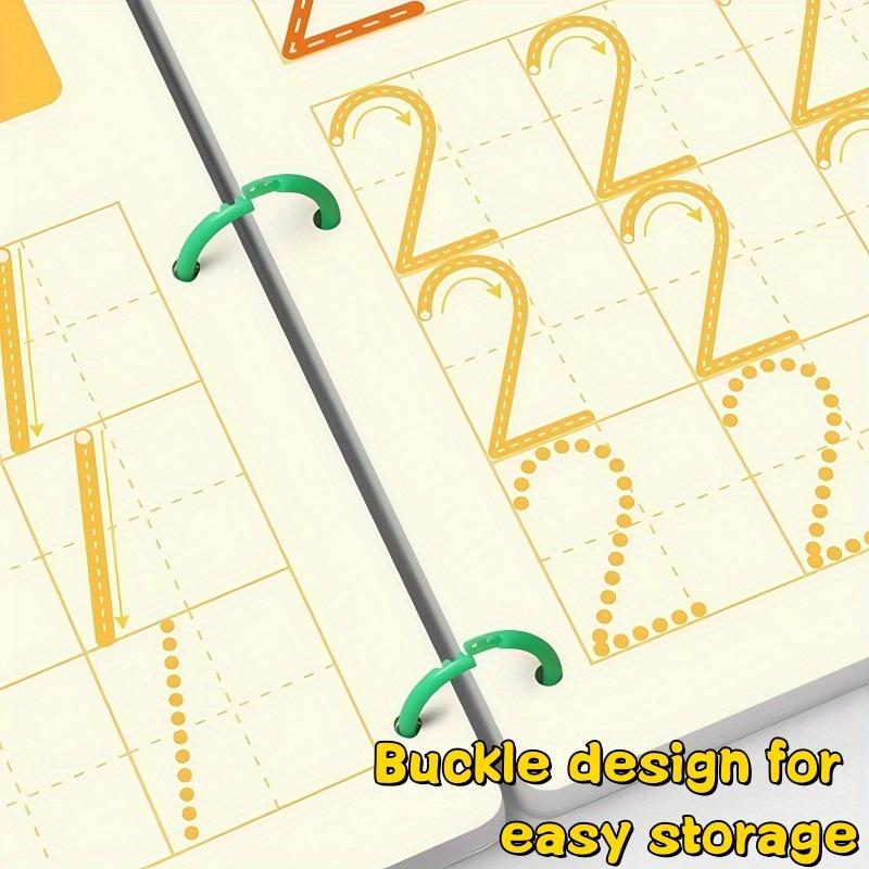 Kids Pen Control Practice Book Reusable Wipe Clean Fun Early Education Writing Training for Kindergarten Preschool Beginners