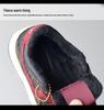 Boys' Winter 2025 Sun Wukong Black High-Top Fleece-Lined Cotton Shoes for Girls—Warm and Stylish Sports Shoes.
