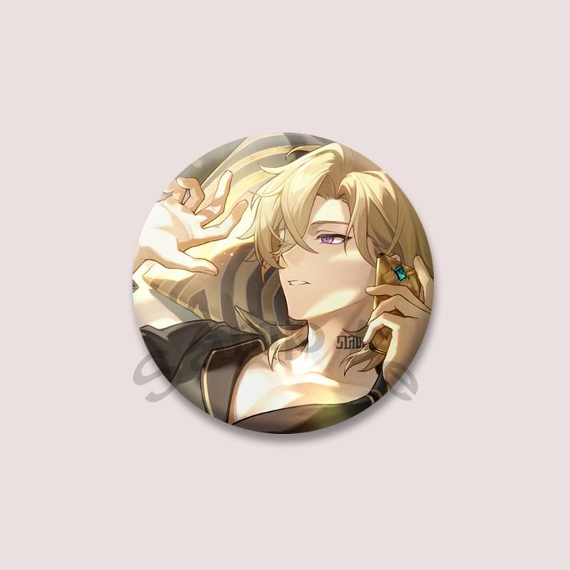 Game Series Honkai Star Rail Aventurine Badge Cartoon Character Soft Button Pins DIY Bag Hat Clothing Brooch Accessories Gifts