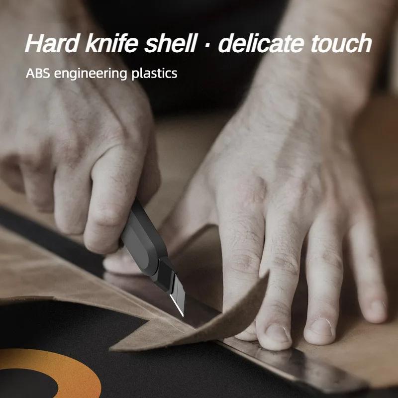 Deli Utility Knife Sk2 Blade High-quality Tool Buttons Self-locking Paper Cutting Utility Knife Office Furniture Supplies