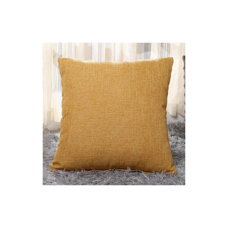 Luxurious Plain Solid Color Throw Pillow Case For Home Decor Linen Cotton Cushion Cover