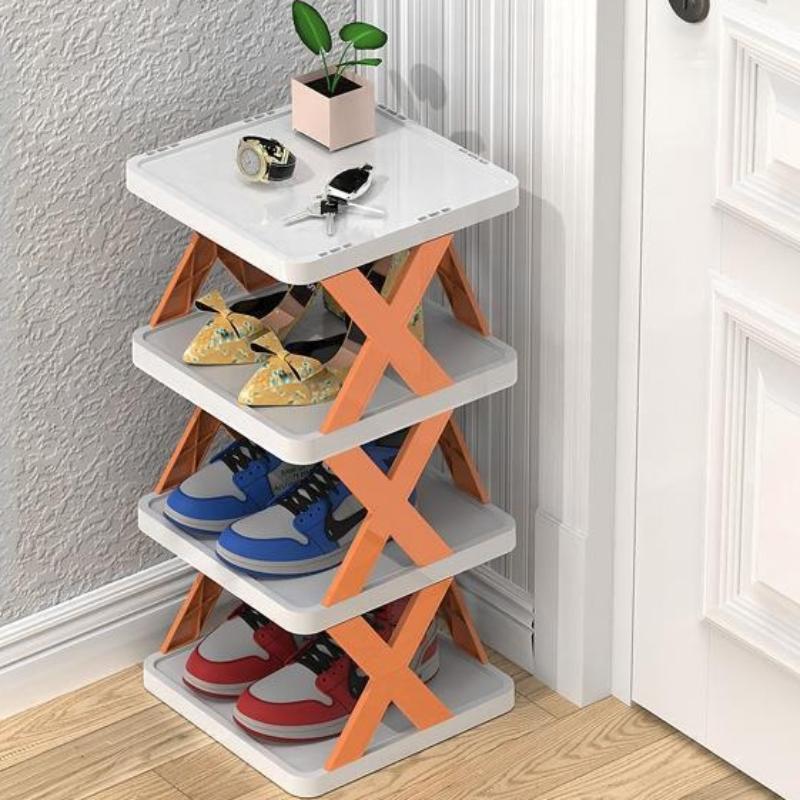 Rafturi pentru încălțăminte Organizator de depozitare Rafturi detașabile pentru pantofi Salvează Raft de uz casnic al familiei Raft cu mai multe straturi Raft simplu pentru pantofi Dulap de culoare