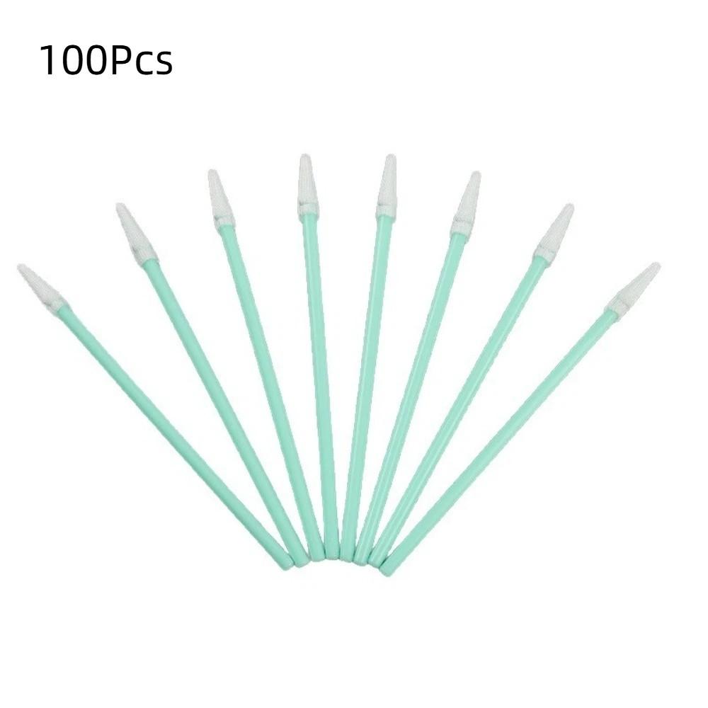 100Pcs Dust Free Digital Camera Cleaning Brush Plastic Handles Non-Fluffy Fiber Tips Precision Cleaning Swabs Fine