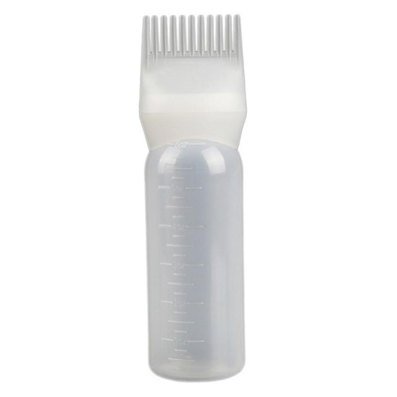 Root Comb Applicator Bottle 120ml Hair Dye Applicator Brush Applicator Bottle For Hair Root Comb Color Applicator Bottle With Graduated Scale