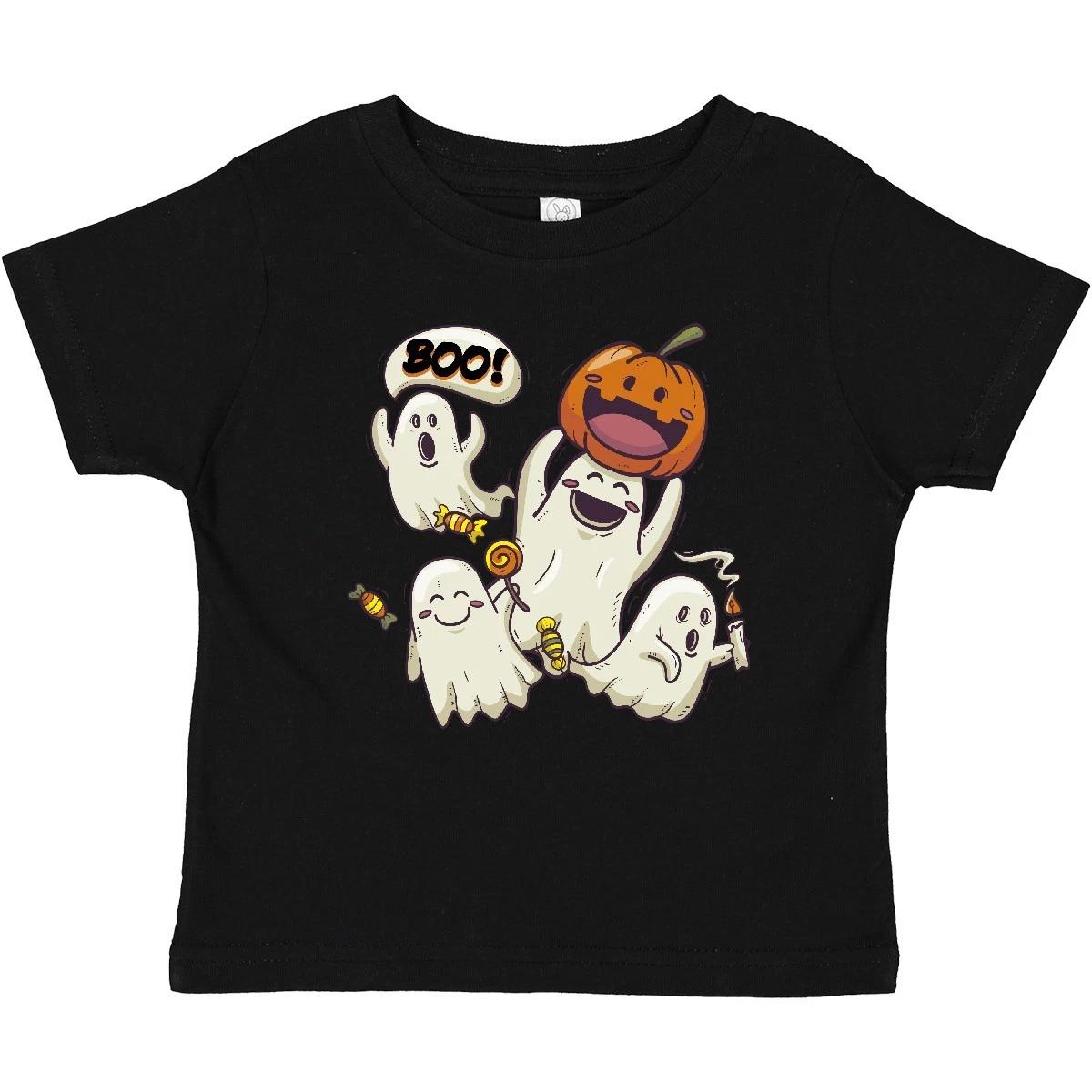Inktastic Halloween Ghosts Baby T-Shirt Ghost Pumpkin Boo Trick Or Treat Candy 160