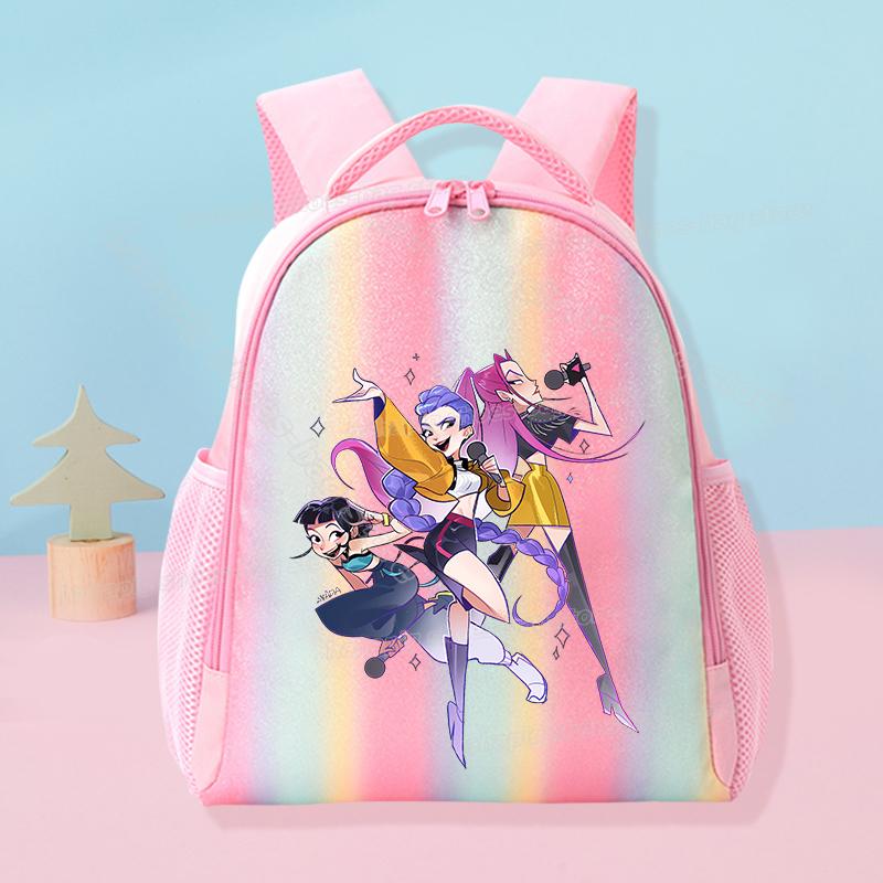 KPop Loveci na démony Škola Duhový Batoh Rumi Mira Zoey Dívka Studentský Batoh Anime Film Ženy Cestovní Batoh Narozeninový Dárek