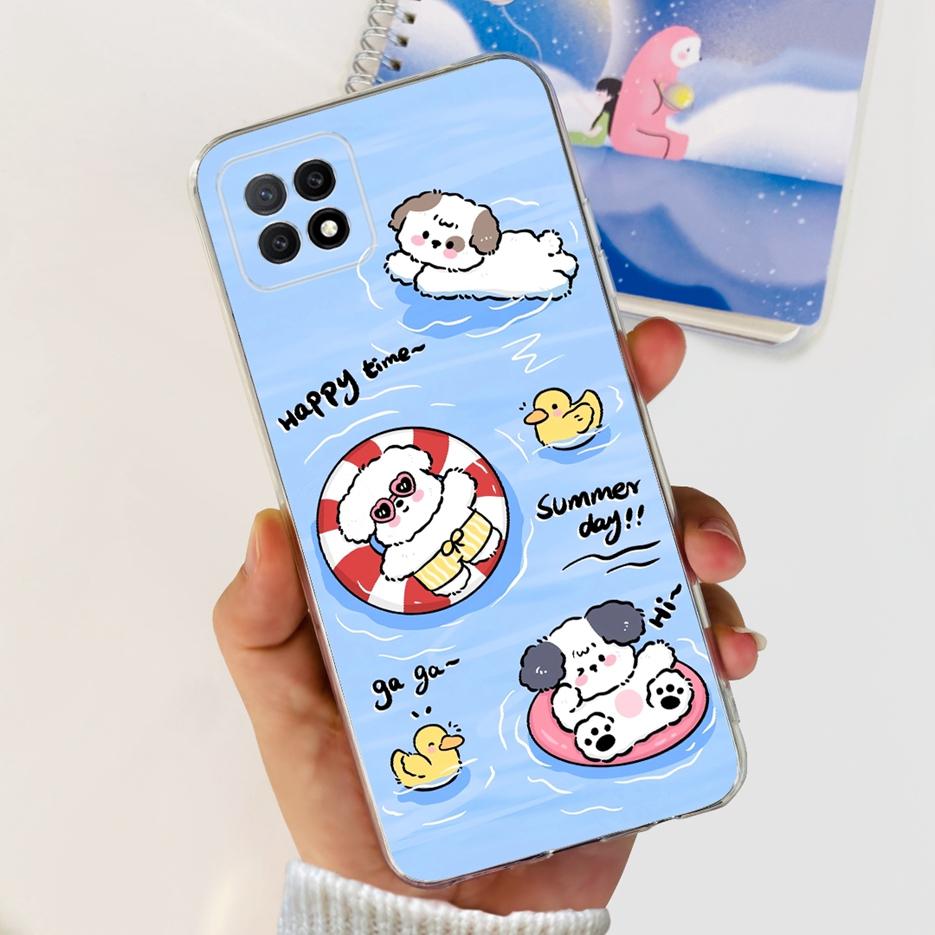 For Oppo A73 5G Case CPH2161 Stylish Painted Cover Clear Silicone Phone Case For Oppo A73 A 73 OppoA73 5G Back Cover Soft Fundas