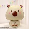 Matte Cartoon Cute Animal-shaped Balloon Baby's 100th Birthday Decoration and Photo Props