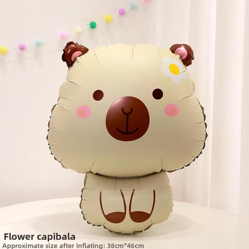Matte Cartoon Cute Animal-shaped Balloon Baby's 100th Birthday Decoration and Photo Props