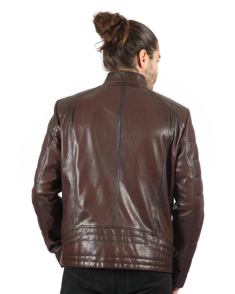 Leather Fur Men's Coats