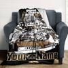 Gta Personalized Text Blanket Multi-purpose Customizable Blanket Warmthful Decor for Office Chair Bedding Livingroom Seaside Ideal for All Seasons
