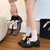 Women's Shoes 2025 New Autumn Versatile Fashion Square Toe Mid Heel Women's High Heels Lace Up Outdoor High Quality Shoes Ladies