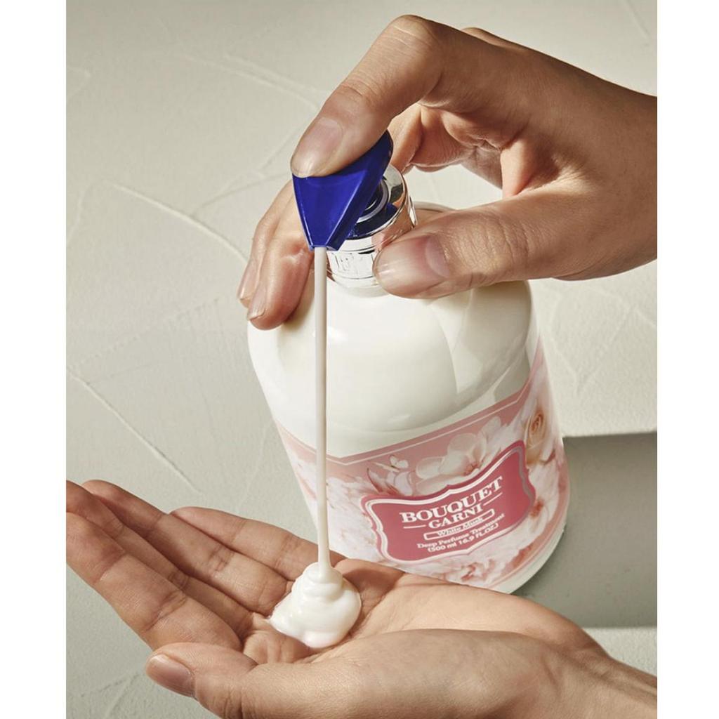 [Bouquet Garni] Deep Perfume Hair Care Set White Musk (Shampoo 500ml + Treatment 500ml)