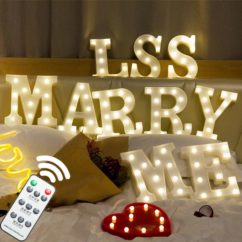 

Светодиодные буквы и цифры для свадеб, дней рождений и предложений Single Remote Control Price