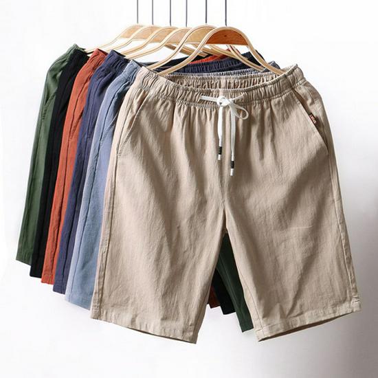 

Men s 5-Minute Pure Cotton Loose Fit Shorts - Mid-Length Sports & Beachwear 5XL сірий колір