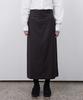 Ohesio Stripe Slit Long Skirt, Brown