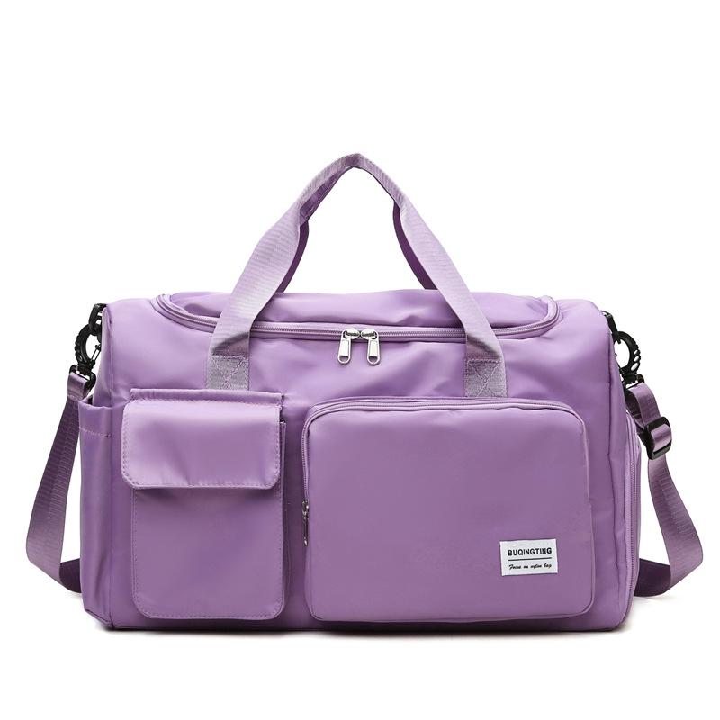 Large Capacity Fitness Bag with Wet/Dry Shoe Compartment, Oxford Cloth, Custom Logo Available.