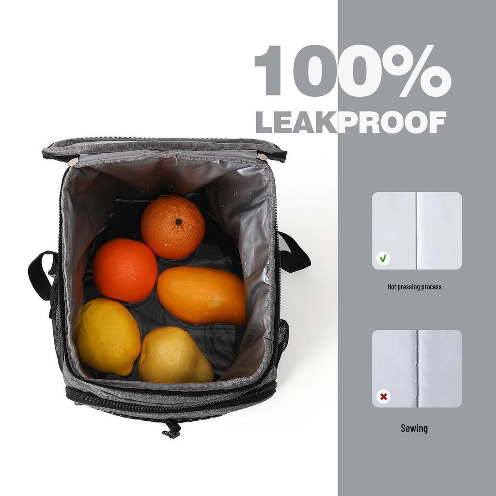 Large Capacity Double Shoulder Insulated Picnic Backpack for Cold Storage