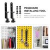 Stylish Pegboard Hook Accessory Holder Compact Storage Shelf Desktop Pen Container
