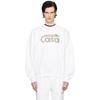 Casablanca Print Crew Neck Sweatshirt Couples Regular Fit Casual Top