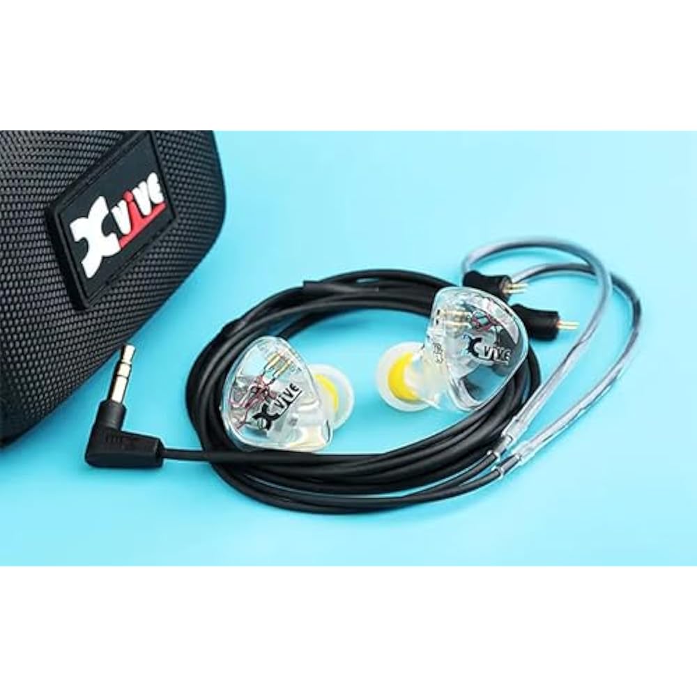 Xvive T9 In-Ear Monitors In-Ear Monitors with Dual Balanced Armature Drivers XV-T9