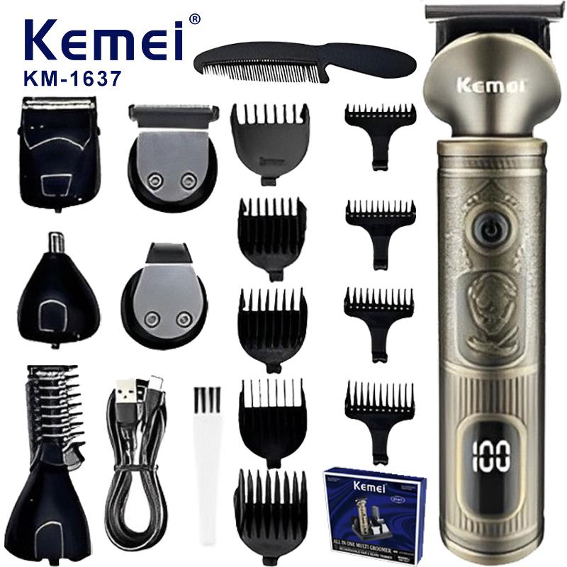 KEMEI  Retro Body LED Display Screen Hair Clipper Hair Salon Hair Clipper Set Hair Clipper Electric Hair Clipper KM-1637