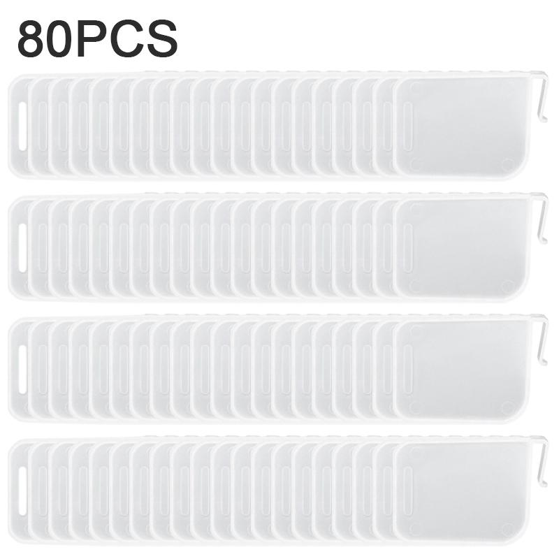 5-80PCS Refrigerator Organizer Adjustable Divider for Fridge Shelves Drawers Food Storage Kitchen Declutter Kit