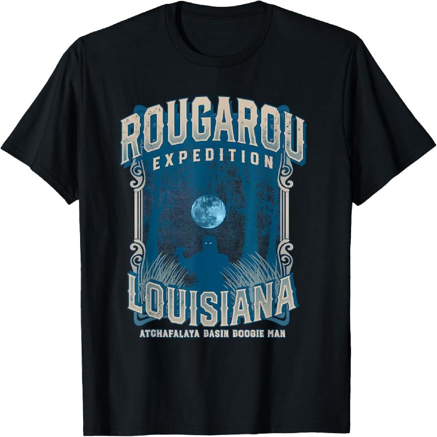 Rougarou Expedition Louisiana Swamp Monster Werewolf Legend T-Shirt S