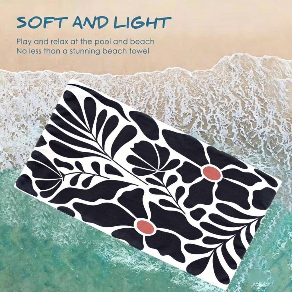 Extra Large Luxury Oversized Beach Towel | Plush Absorbent Microfiber With Strong Wrapping Properties, Perfect For Outdoor Activ