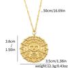 Pirates of the Caribbean Jack Sparrow Aztec Skeleton Skull Heads Coin Medallion Pendant Vintage Jewelry Necklace for