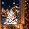 Cartoon Santa Claus Christmas Tree Deer Static Cling Stickers Do Not Damage Glass In The Living Room Window