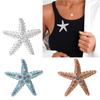 Crystals Starfish Brooch Pin For Women Versatile Fashion Jewelry Gift Party Everyday Wear